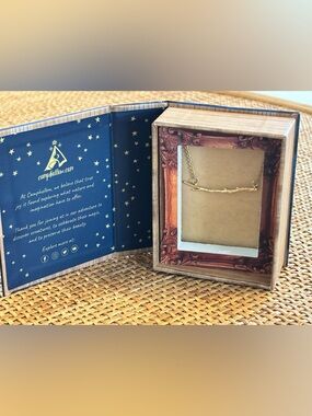 Camphollow Gold Twig Bar Necklace NIB Nature Minimalist Boho Gift